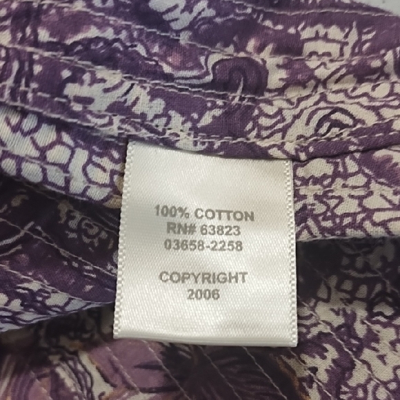 Lightweight Cotton Vintage Button-up Reversible Shirt Festival Shacket Jacket - Picture 11 of 12